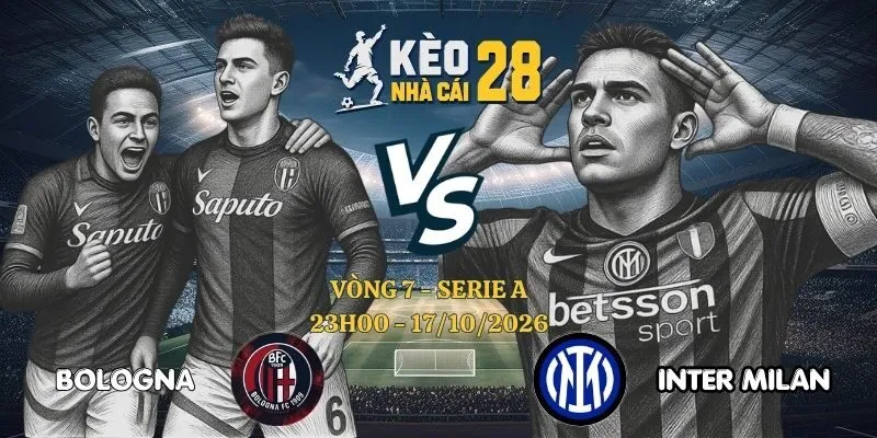 Tỷ Lệ Kèo Bologna vs Inter Milan – Serie A, 17/10/2026